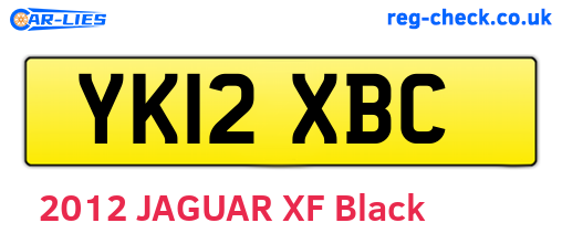 YK12XBC are the vehicle registration plates.