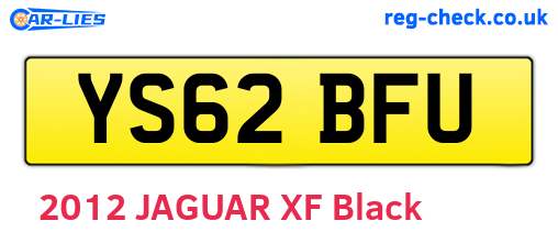 YS62BFU are the vehicle registration plates.