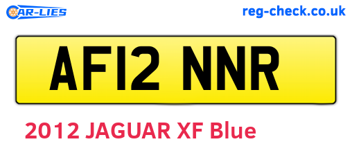 AF12NNR are the vehicle registration plates.