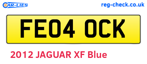 FE04OCK are the vehicle registration plates.