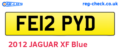FE12PYD are the vehicle registration plates.