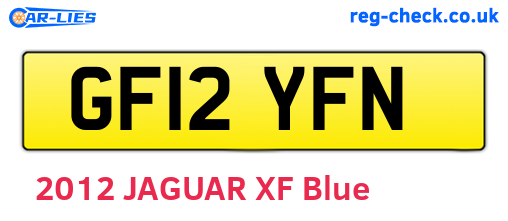 GF12YFN are the vehicle registration plates.