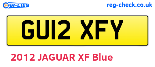 GU12XFY are the vehicle registration plates.