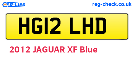 HG12LHD are the vehicle registration plates.