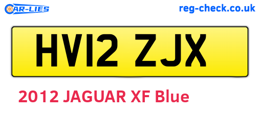 HV12ZJX are the vehicle registration plates.
