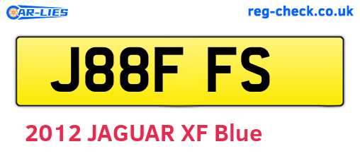 J88FFS are the vehicle registration plates.