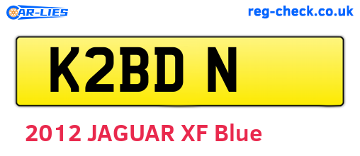 K2BDN are the vehicle registration plates.