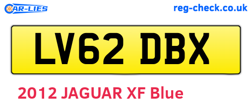 LV62DBX are the vehicle registration plates.