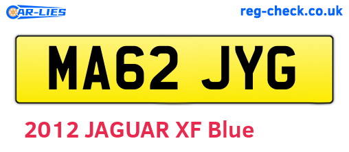 MA62JYG are the vehicle registration plates.