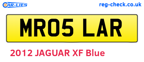 MR05LAR are the vehicle registration plates.
