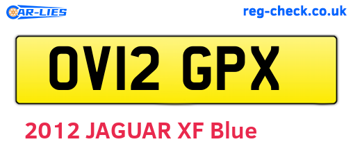 OV12GPX are the vehicle registration plates.