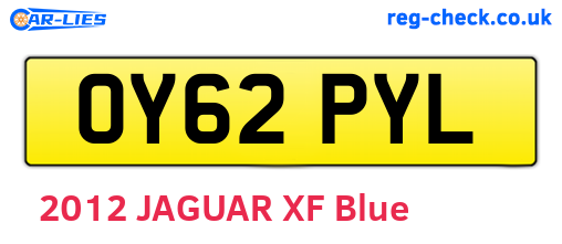 OY62PYL are the vehicle registration plates.