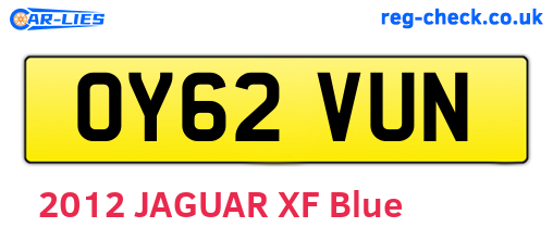 OY62VUN are the vehicle registration plates.