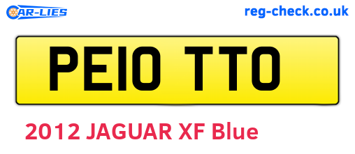 PE10TTO are the vehicle registration plates.