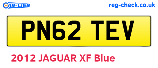 PN62TEV are the vehicle registration plates.