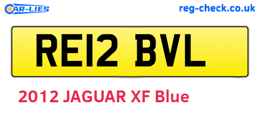 RE12BVL are the vehicle registration plates.