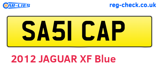 SA51CAP are the vehicle registration plates.