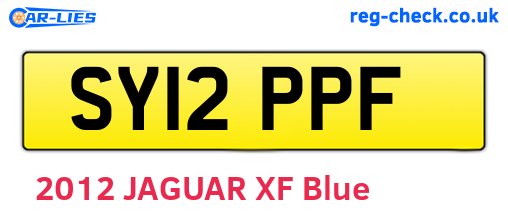 SY12PPF are the vehicle registration plates.