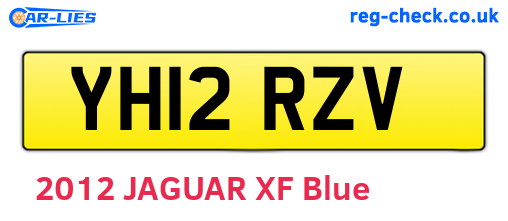 YH12RZV are the vehicle registration plates.