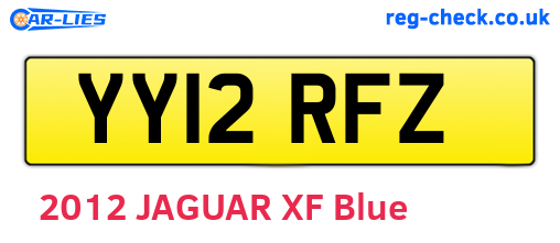 YY12RFZ are the vehicle registration plates.