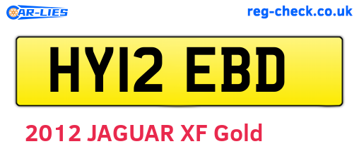 HY12EBD are the vehicle registration plates.