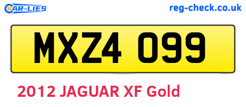 MXZ4099 are the vehicle registration plates.