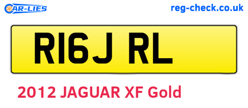 R16JRL are the vehicle registration plates.