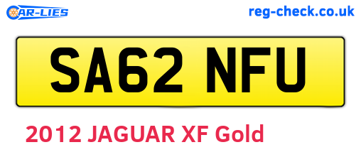 SA62NFU are the vehicle registration plates.