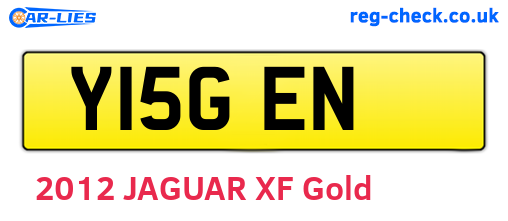 Y15GEN are the vehicle registration plates.