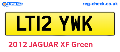 LT12YWK are the vehicle registration plates.