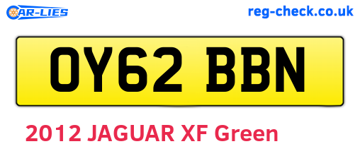 OY62BBN are the vehicle registration plates.