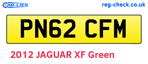 PN62CFM are the vehicle registration plates.