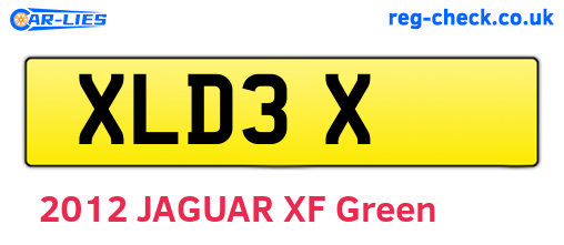 XLD3X are the vehicle registration plates.