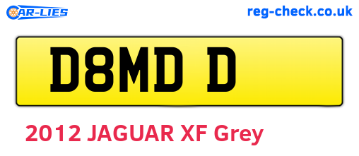 D8MDD are the vehicle registration plates.