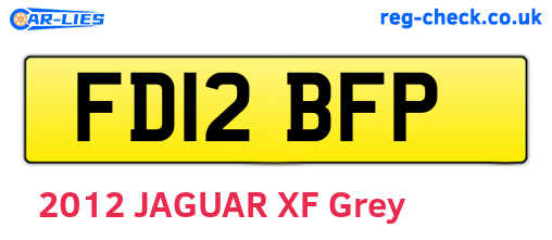 FD12BFP are the vehicle registration plates.