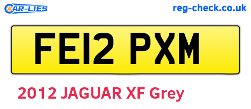FE12PXM are the vehicle registration plates.