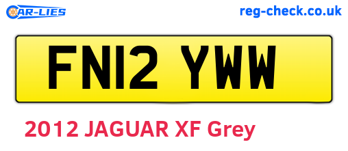 FN12YWW are the vehicle registration plates.