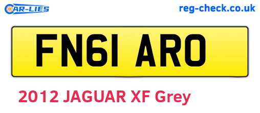 FN61ARO are the vehicle registration plates.