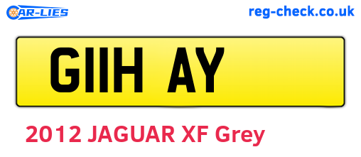G11HAY are the vehicle registration plates.