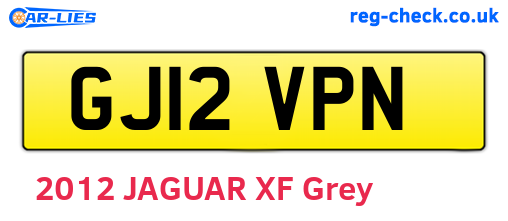 GJ12VPN are the vehicle registration plates.