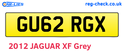 GU62RGX are the vehicle registration plates.