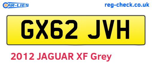 GX62JVH are the vehicle registration plates.