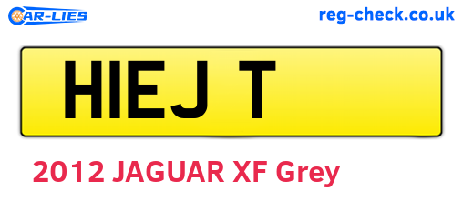 H1EJT are the vehicle registration plates.