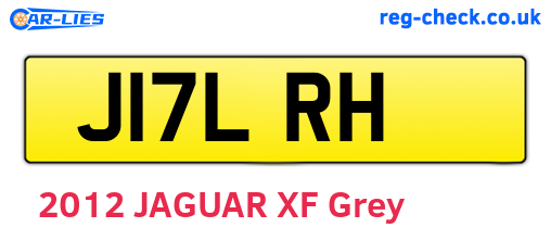 J17LRH are the vehicle registration plates.