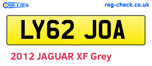 LY62JOA are the vehicle registration plates.