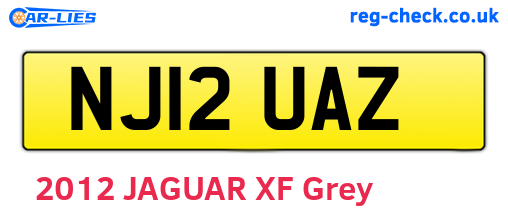 NJ12UAZ are the vehicle registration plates.