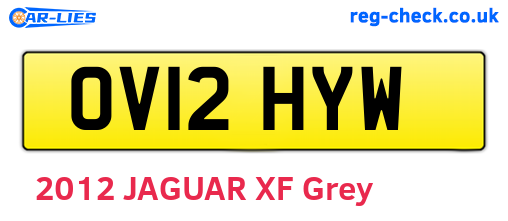 OV12HYW are the vehicle registration plates.