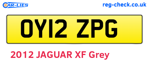 OY12ZPG are the vehicle registration plates.