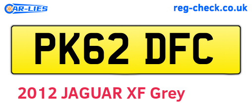 PK62DFC are the vehicle registration plates.