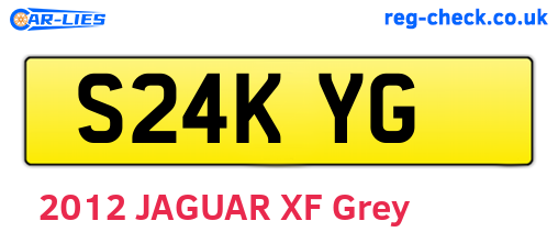 S24KYG are the vehicle registration plates.